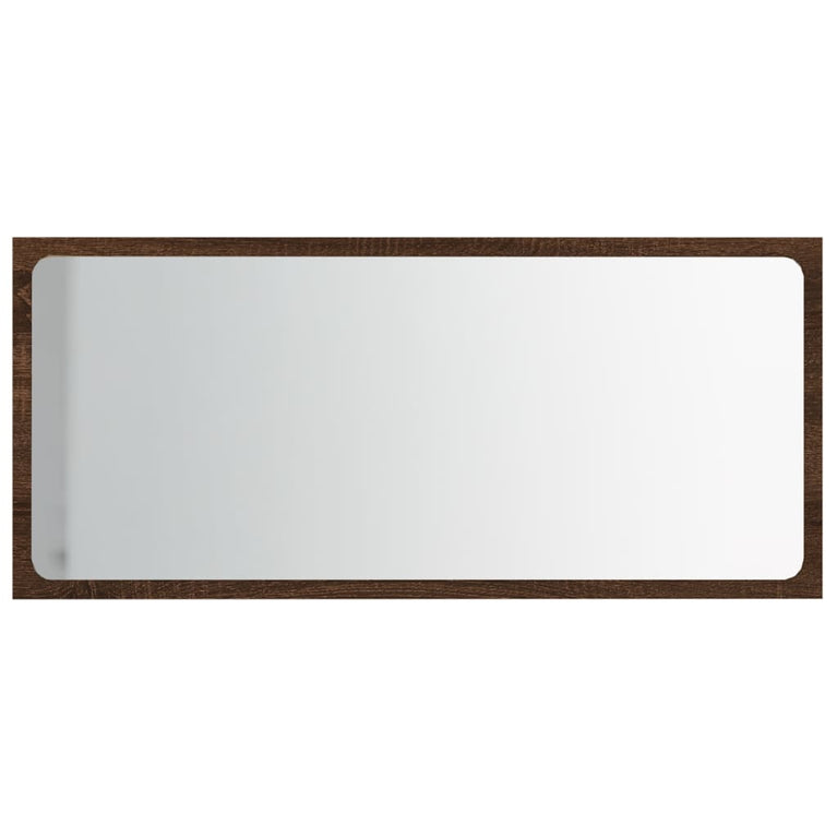 2-delige Badkamermeubelset bewerkt hout bruin eikenkleur