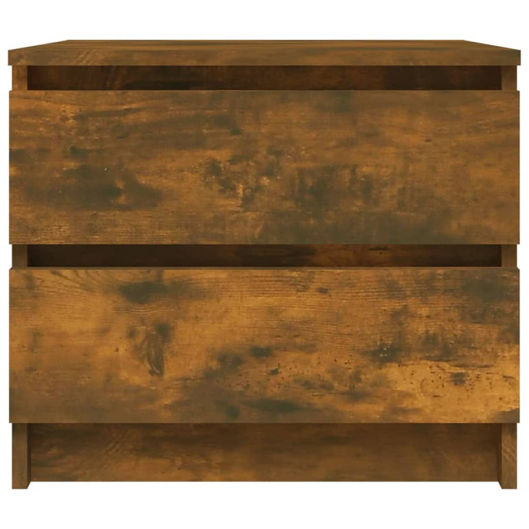 Nachtkastjes 2 st 50x39x43,5 cm bewerkt hout gerookt eikenkleur MeubelReus