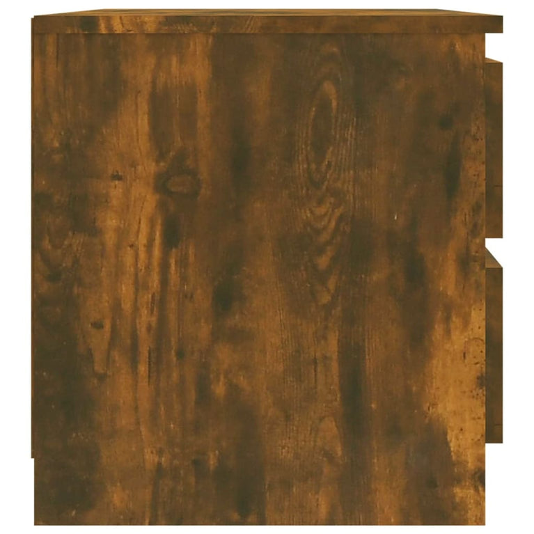 Nachtkastjes 2 st 50x39x43,5 cm bewerkt hout gerookt eikenkleur MeubelReus