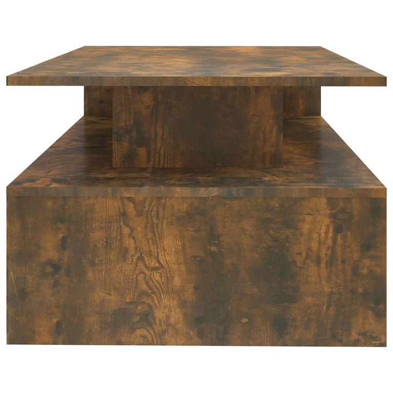 Salontafel 90x60x42,5 cm bewerkt hout gerookt eikenkleurig MeubelReus