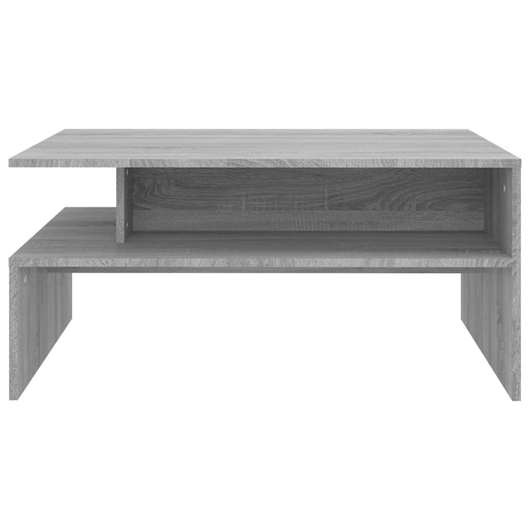 Salontafel 90x60x42,5 cm bewerkt hout grijs sonoma eikenkleurig MeubelReus
