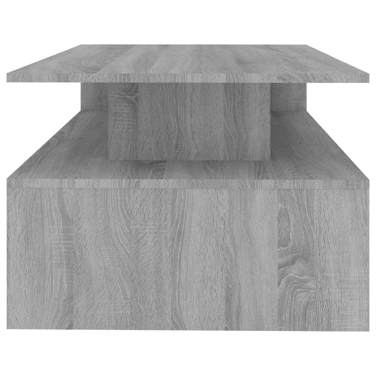 Salontafel 90x60x42,5 cm bewerkt hout grijs sonoma eikenkleurig MeubelReus