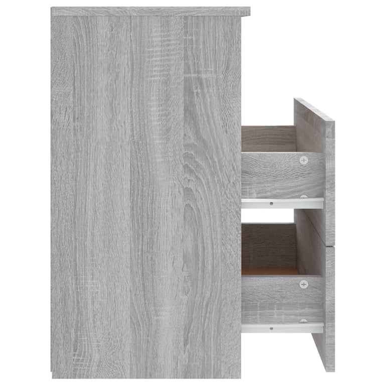Nachtkastjes 2 st 50x32x60 cm grijs sonoma eikenkleurig