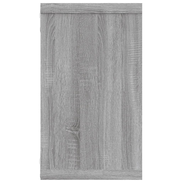 Wandschappen kubus 2 st 80x15x26,5 cm bewerkt hout grijs sonoma