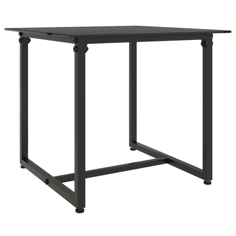 3-delige Loungeset met kussens poly rattan zwart MeubelReus