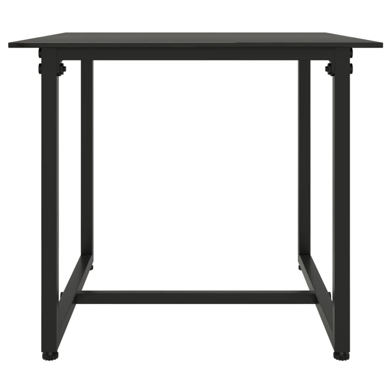 3-delige Loungeset met kussens poly rattan zwart MeubelReus