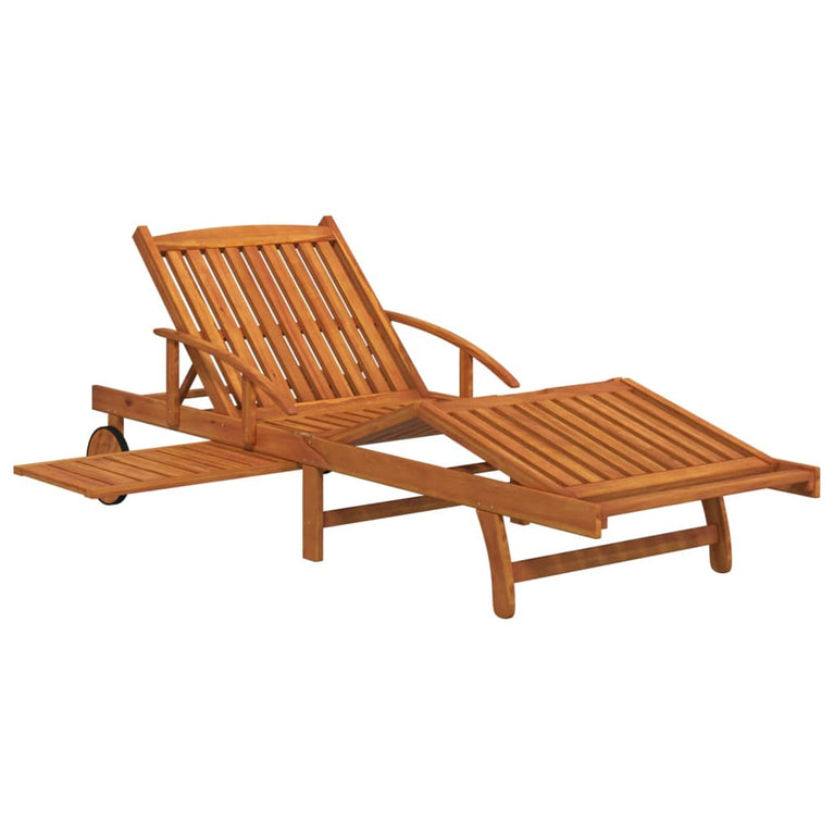 Ligbeddenset met tafel massief acaciahout MeubelReus