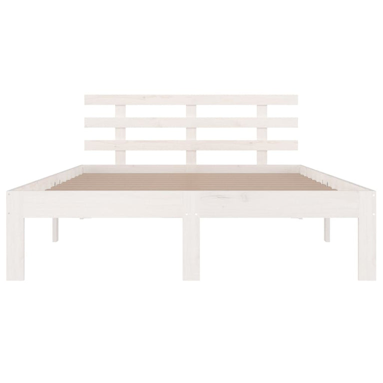 Bedframe massief hout wit 120x190 cm 4FT Small Double