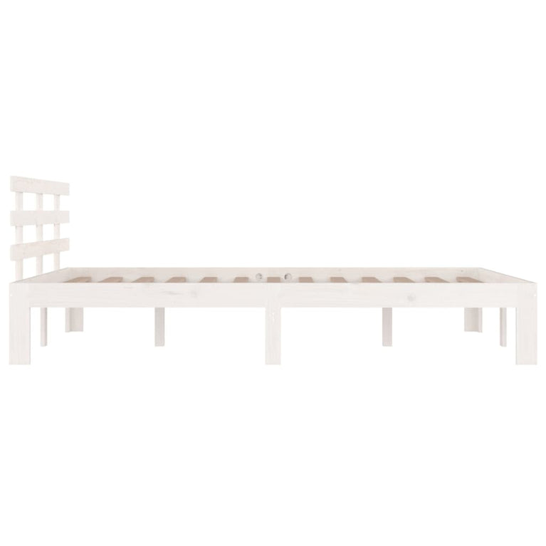 Bedframe massief hout wit 120x190 cm 4FT Small Double