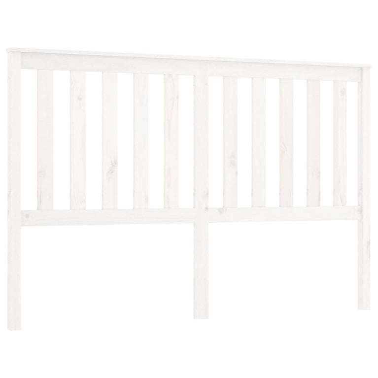 Hoofdbord 156x6x101 cm massief grenenhout wit