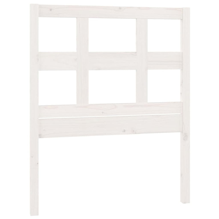 Hoofdbord 105,5x4x100 cm massief grenenhout wit