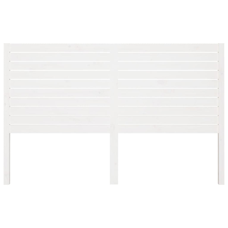 Hoofdbord 156x4x100 cm massief grenenhout wit