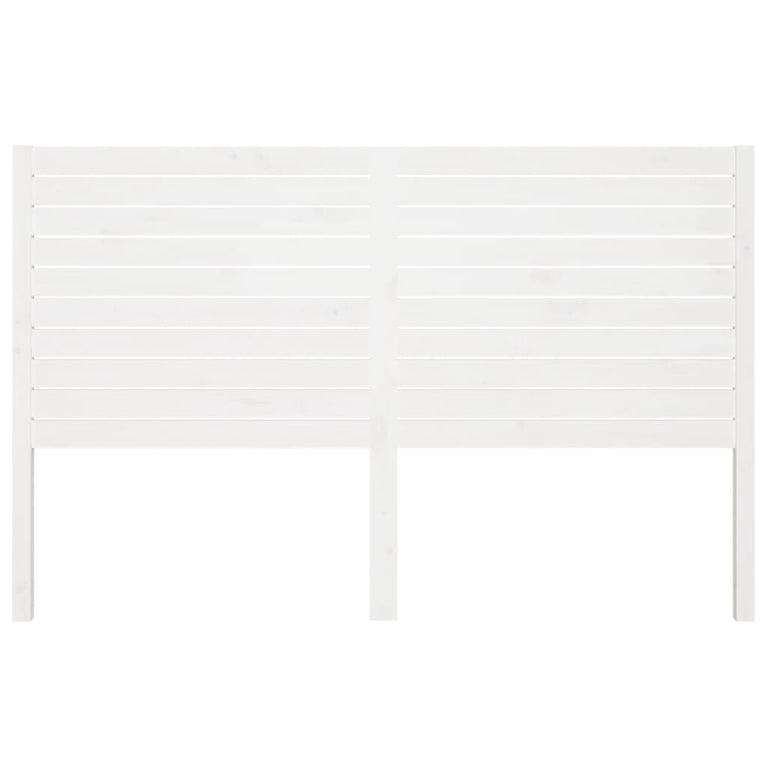 Hoofdbord 206x4x100 cm massief grenenhout wit