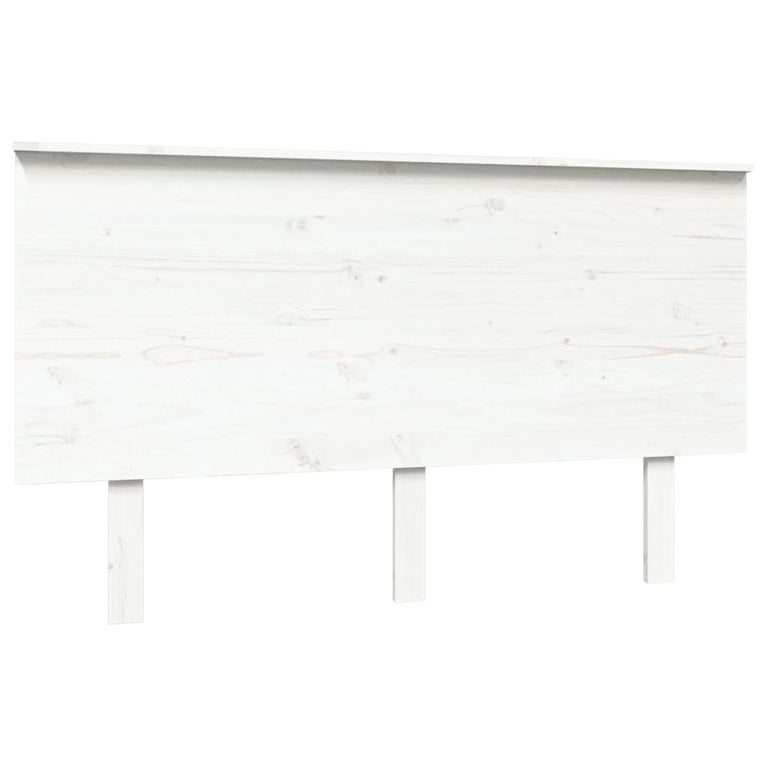 Hoofdbord 139x6x82,5 cm massief grenenhout wit