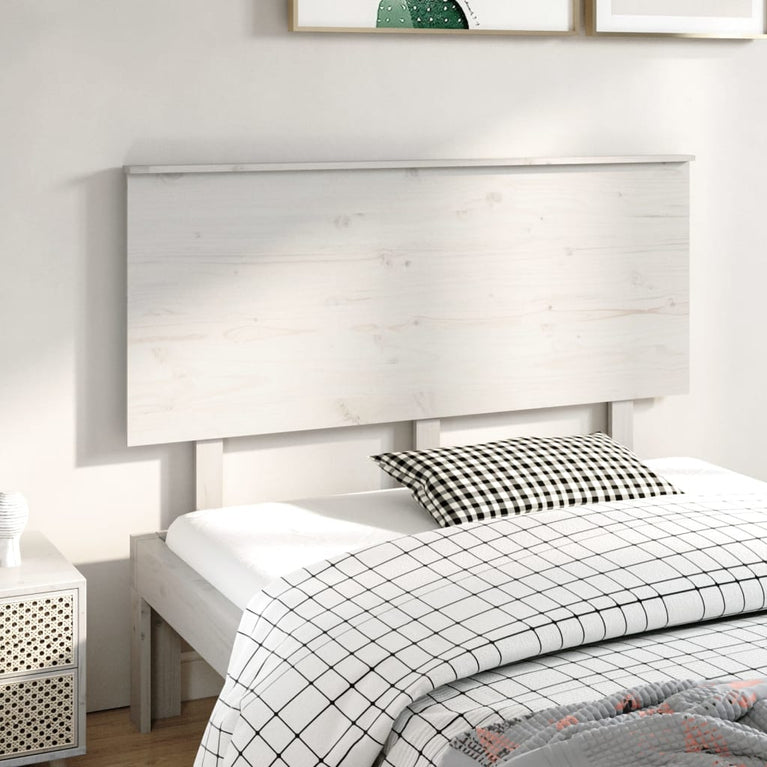 Hoofdbord 139x6x82,5 cm massief grenenhout wit