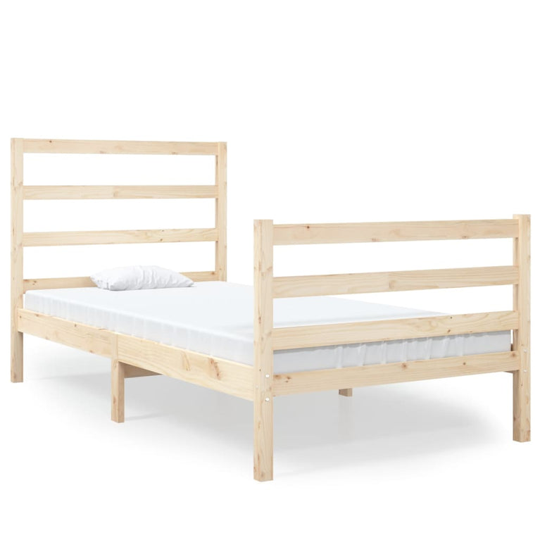 Bedframe massief grenenhout 90x190 cm Single