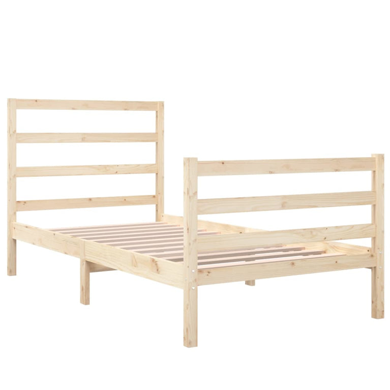 Bedframe massief grenenhout 90x190 cm Single