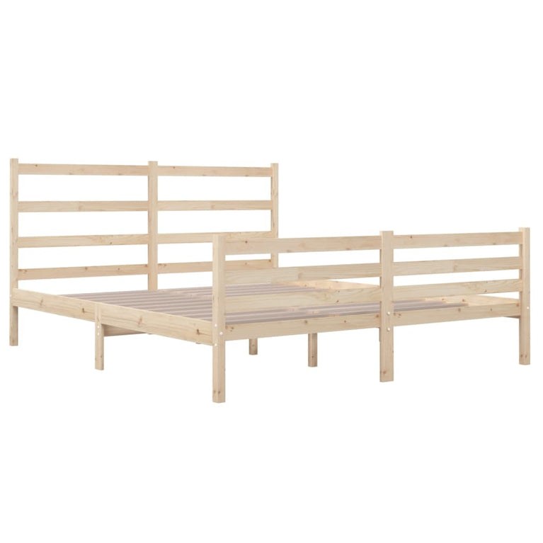 Bedframe massief grenenhout 135x190 cm Double