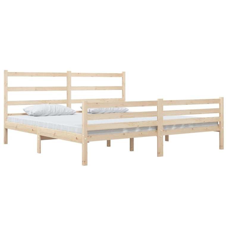 Bedframe massief grenenhout 140x190 cm