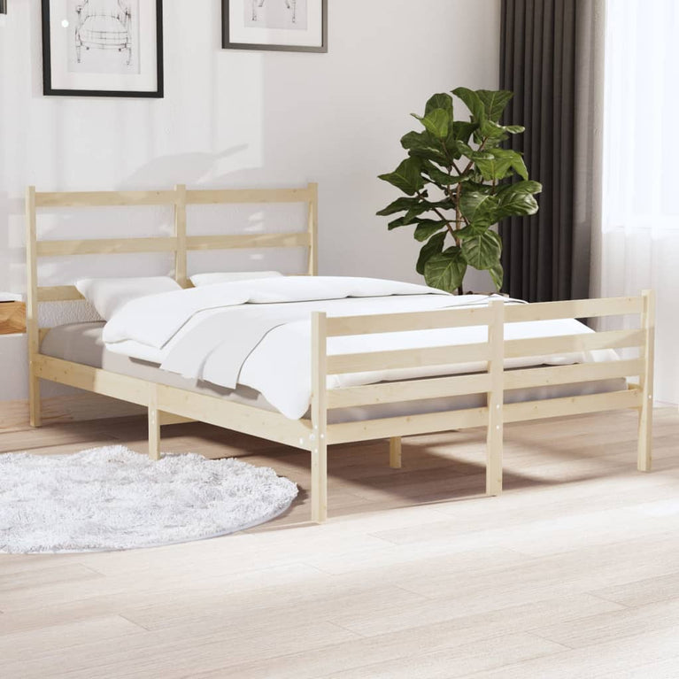 Bedframe massief grenenhout 140x190 cm