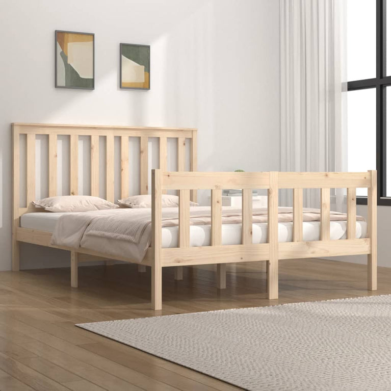 Bedframe massief grenenhout 120x190 cm Small Double