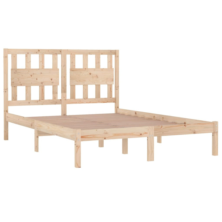 Bedframe massief grenenhout 135x190 cm Double