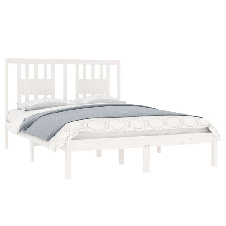 Bedframe massief hout wit 120x190 cm 4FT Small Double