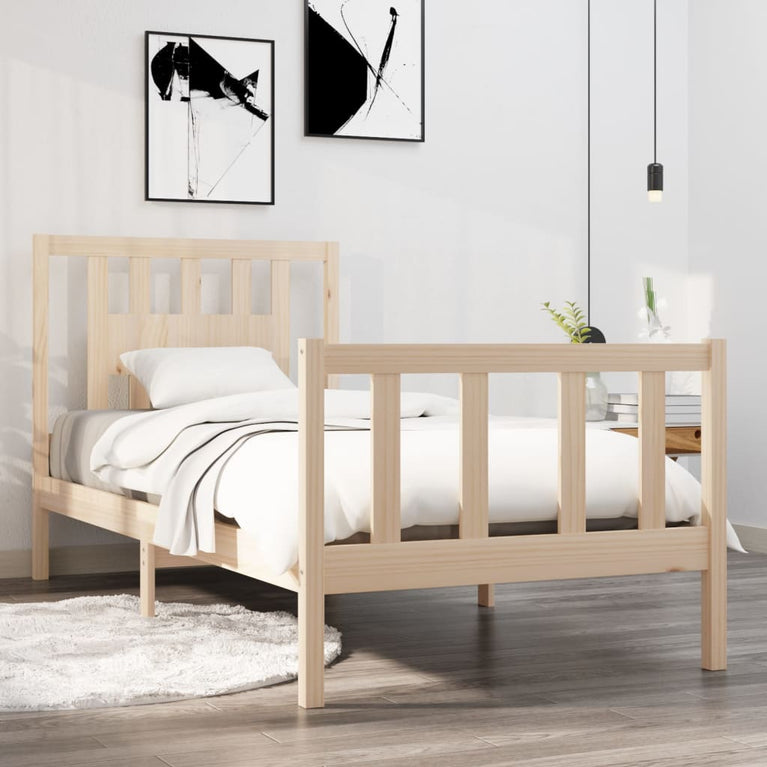 Bedframe massief hout 75x190 cm Small Single