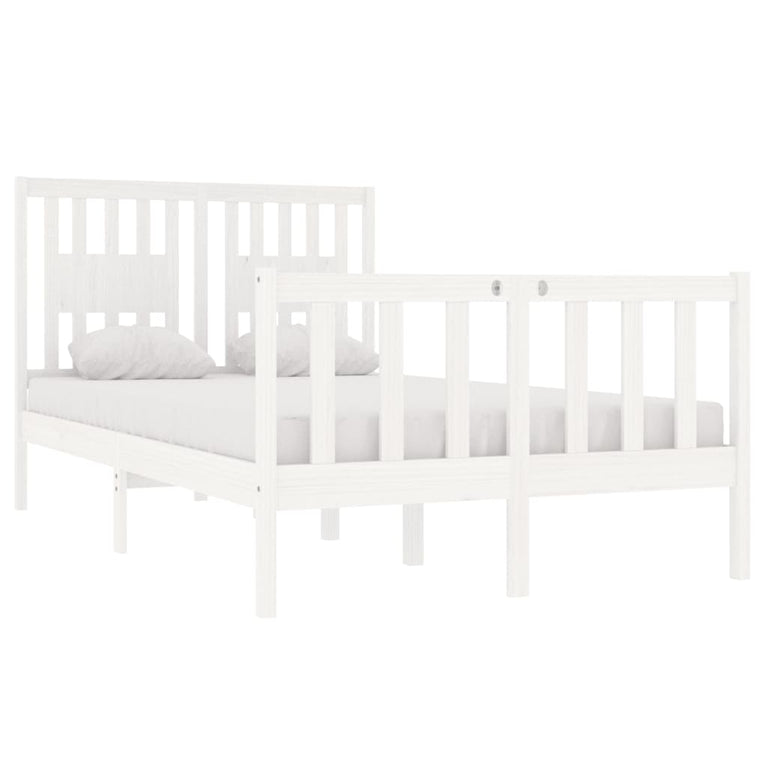 Bedframe massief hout wit 120x190 cm 4FT Small Double