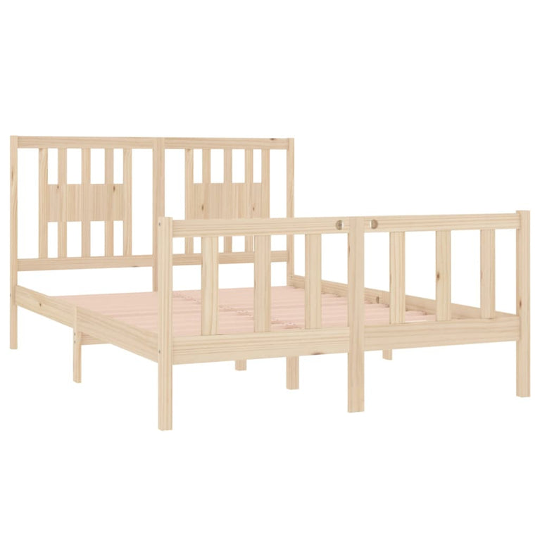Bedframe massief hout 140x190 cm