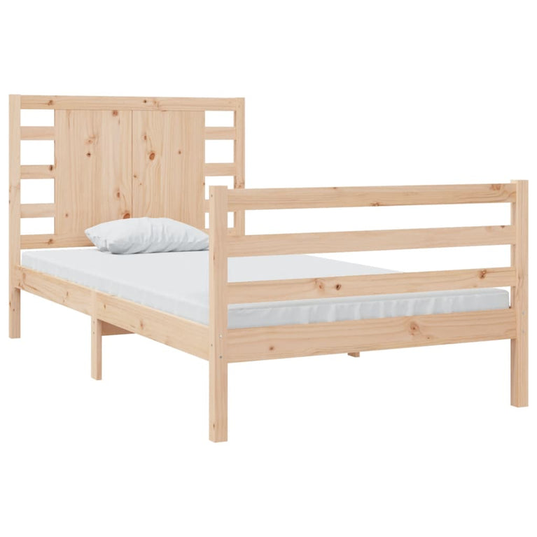 Bedframe massief grenenhout 90x190 cm Single