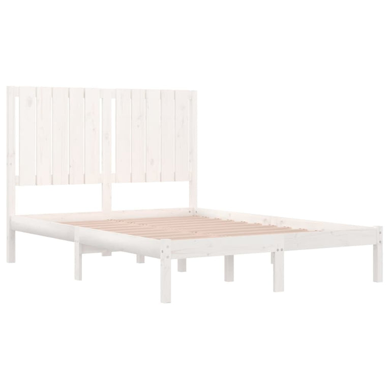 Bedframe massief hout wit 120x190 cm 4FT Small Double