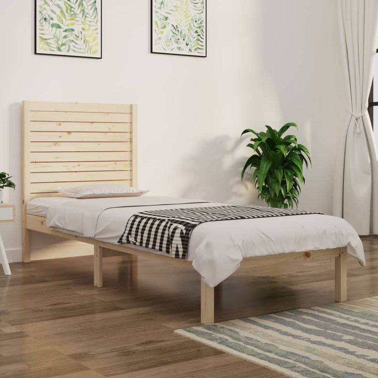 Bedframe massief hout 90x190 cm Single