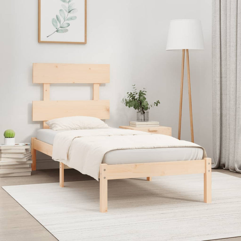 Bedframe massief hout 90x190 cm Single