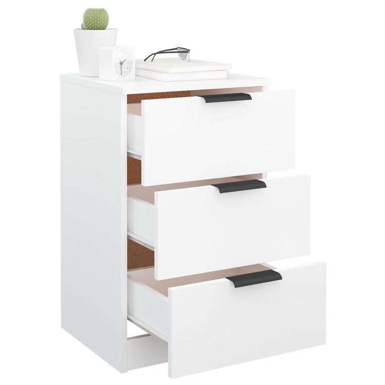 Nachtkastjes 2 st 40x36x65 cm wit MeubelReus
