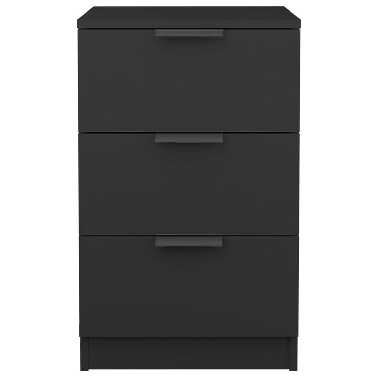 Nachtkastjes 2 st 40x36x65 cm zwart MeubelReus