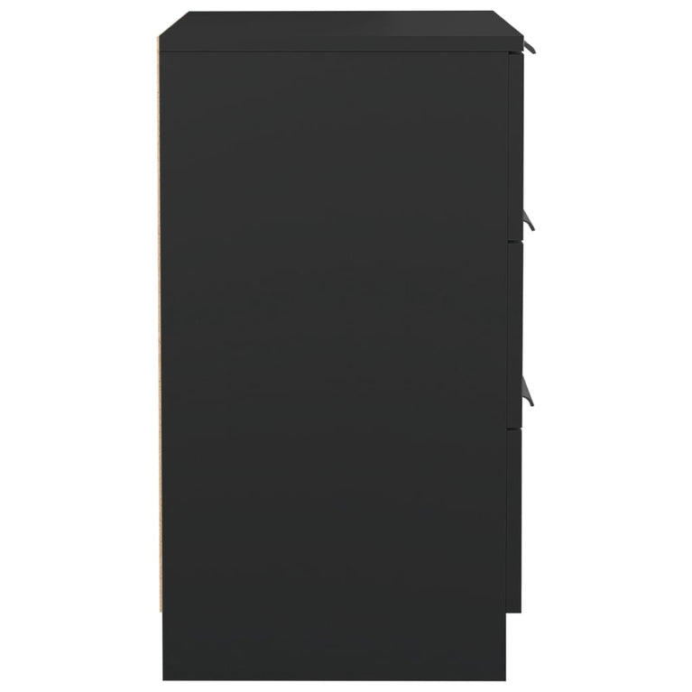 Nachtkastjes 2 st 40x36x65 cm zwart MeubelReus