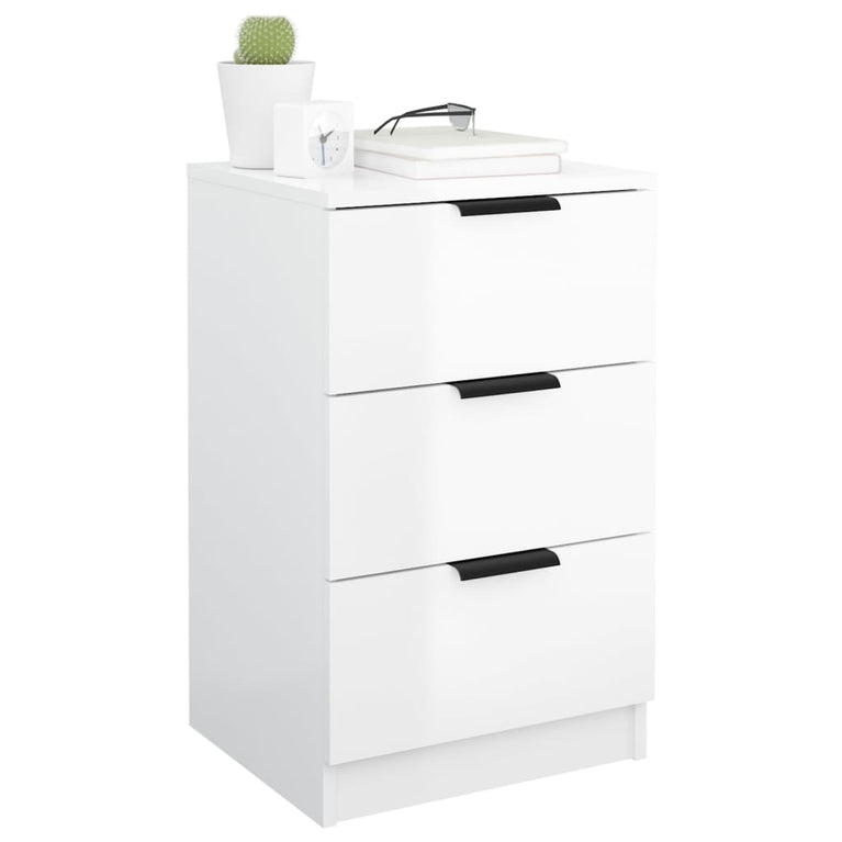 Nachtkastjes 2 st 40x36x65 cm hoogglans wit MeubelReus