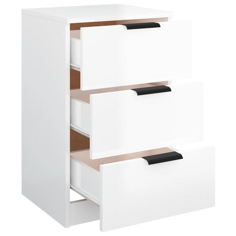 Nachtkastjes 2 st 40x36x65 cm hoogglans wit MeubelReus