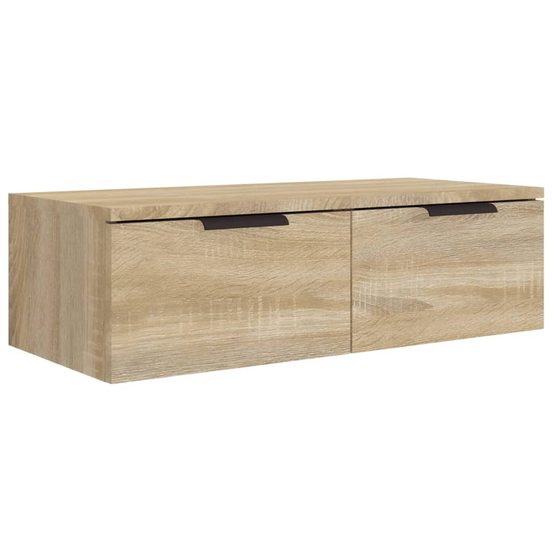 Wandkast 68x30x20 cm bewerkt hout sonoma eikenkleurig MeubelReus