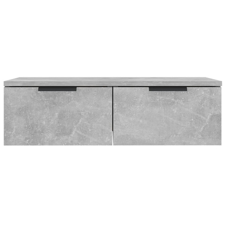 Wandkast 68x30x20 cm bewerkt hout betongrijs MeubelReus