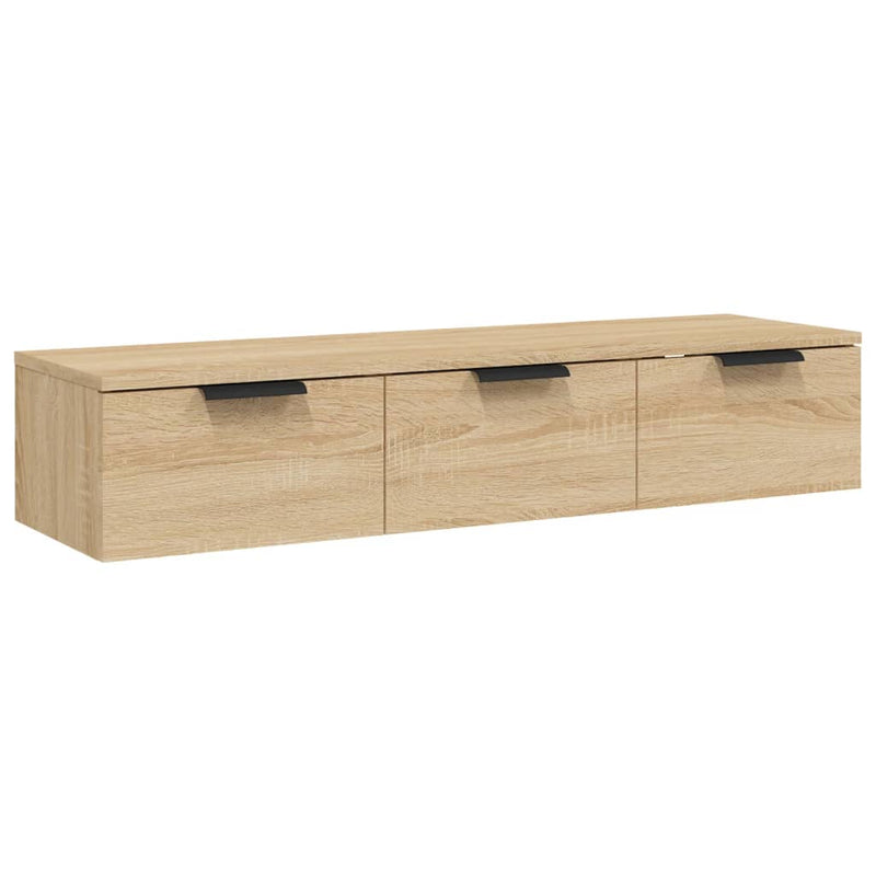 Wandkast 102x30x20 cm bewerkt hout sonoma eikenkleurig MeubelReus
