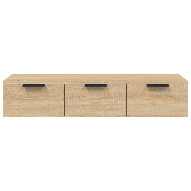 Wandkast 102x30x20 cm bewerkt hout sonoma eikenkleurig MeubelReus