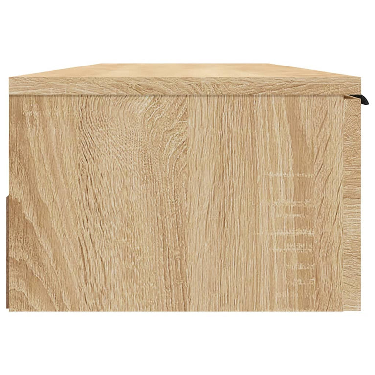 Wandkast 102x30x20 cm bewerkt hout sonoma eikenkleurig MeubelReus