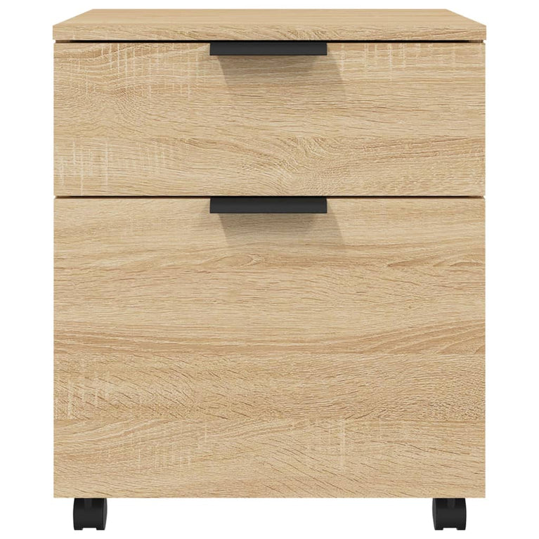 Dossierkast verrijdbaar 45x38x54 cm bewerkt hout sonoma eiken MeubelReus