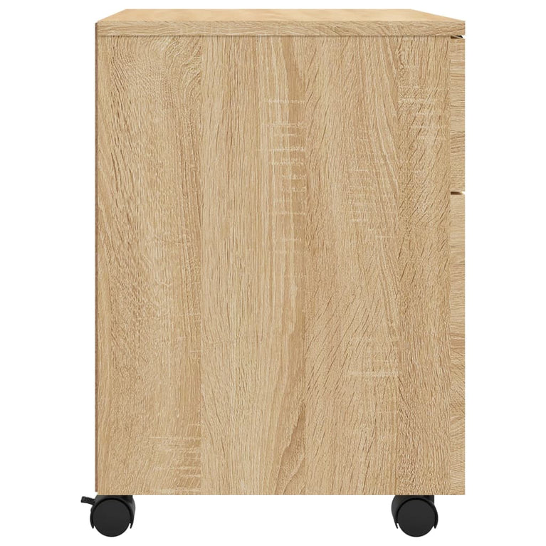 Dossierkast verrijdbaar 45x38x54 cm bewerkt hout sonoma eiken MeubelReus
