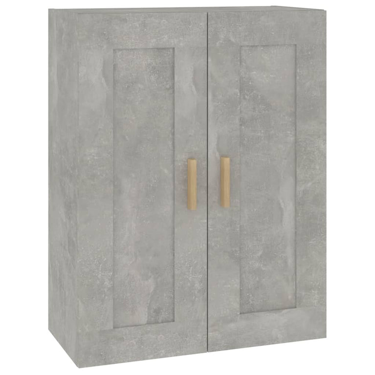 Wandkast 69,5x32,5x90 cm bewerkt hout betongrijs MeubelReus