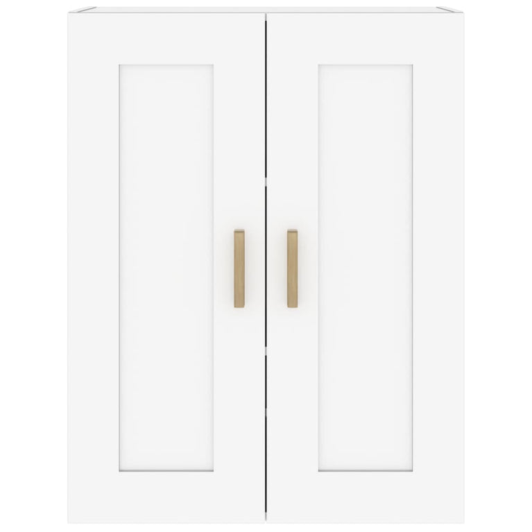 Wandkast 69,5x32,5x90 cm bewerkt hout hoogglans wit MeubelReus