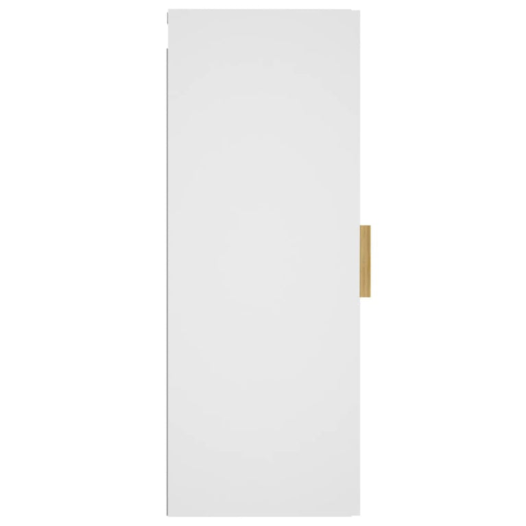 Wandkast 34,5x34x90 cm bewerkt hout wit MeubelReus