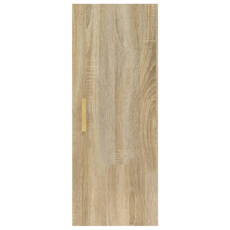 Wandkast 34,5x34x90 cm bewerkt hout sonoma eikenkleurig MeubelReus